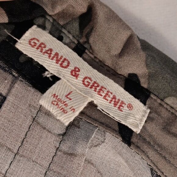 Grand & Greene Camo Button Down Blouse - Picture 9 of 10